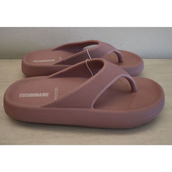CUSHIONAIRE Women's Sz 11 Blush/Pink Fling Recovery Cloud Pool Slides Sandals - Picture 2 of 3